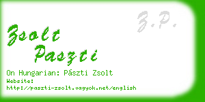 zsolt paszti business card