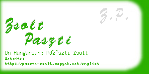 zsolt paszti business card